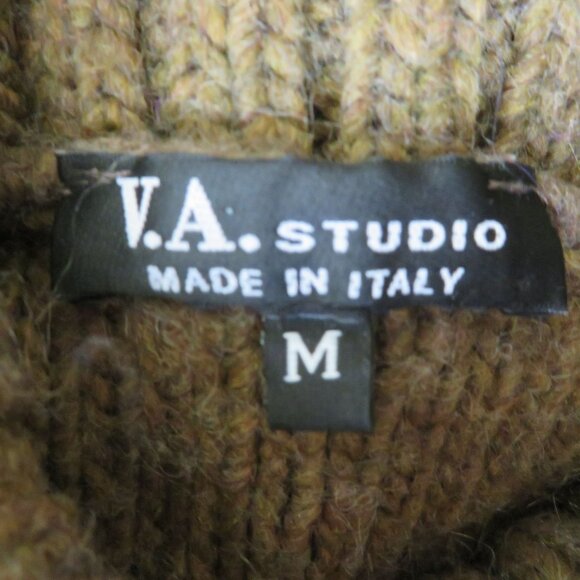 I.A. Studio Womens Cable Knit Turtleneck Sweater Dress M Acrylic Wool Italy - Picture 14 of 14